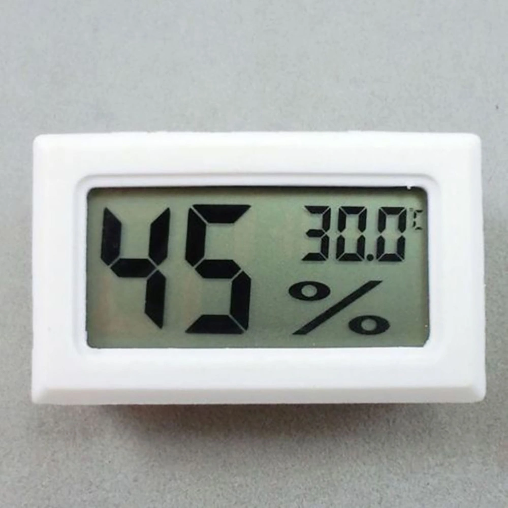 Thermo-Hygrometer Embedded Shell Digital LCD Display ABS Temperature Sensor Humidity Meter Office