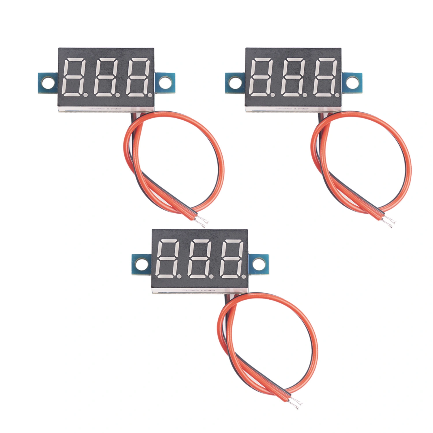 JH_VDCS1-V03 Voltage Meter LED Display High Precision 0.36 Inch DC0-40V Digital Voltmeter Tester Module for Electromobile