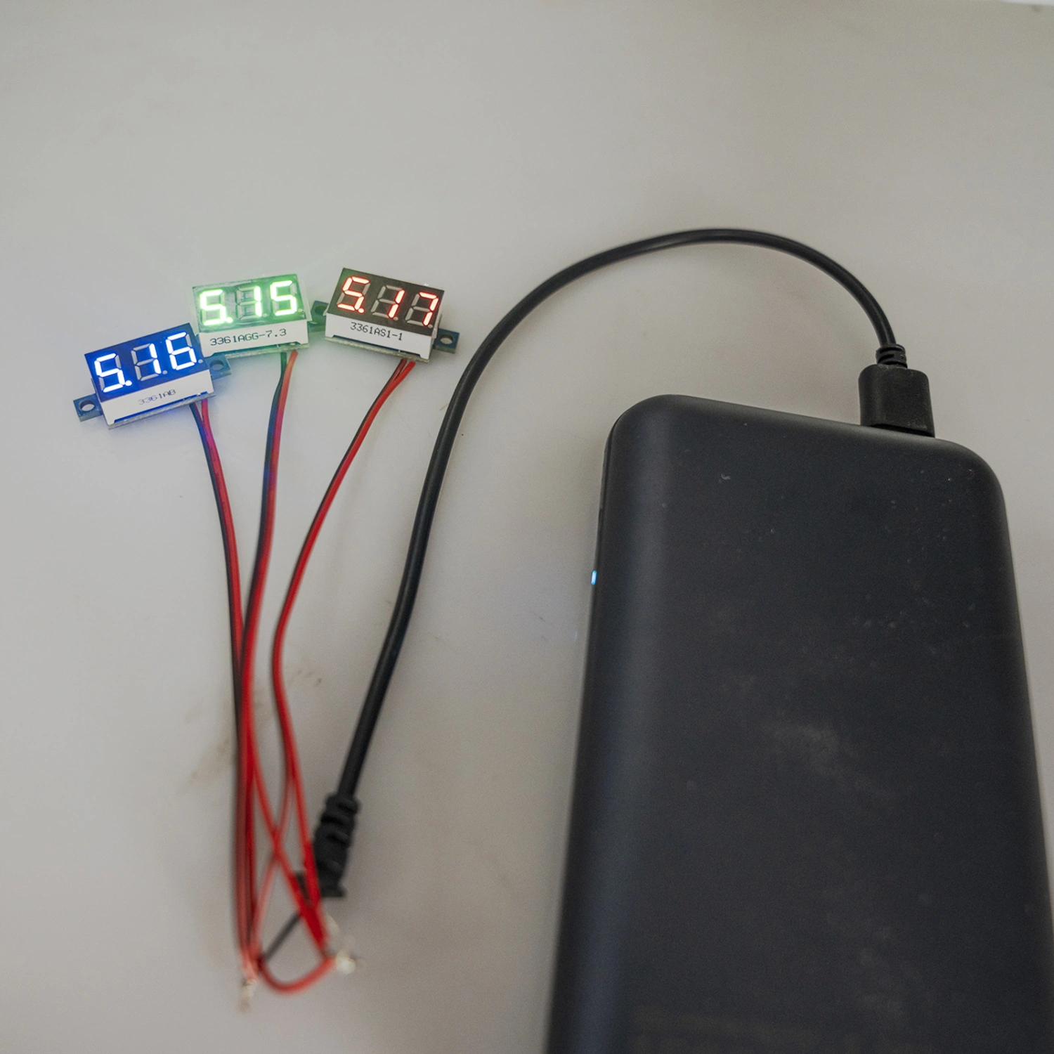 JH_VDCS1-V03 Voltage Meter LED Display High Precision 0.36 Inch DC0-40V Digital Voltmeter Tester Module for Electromobile