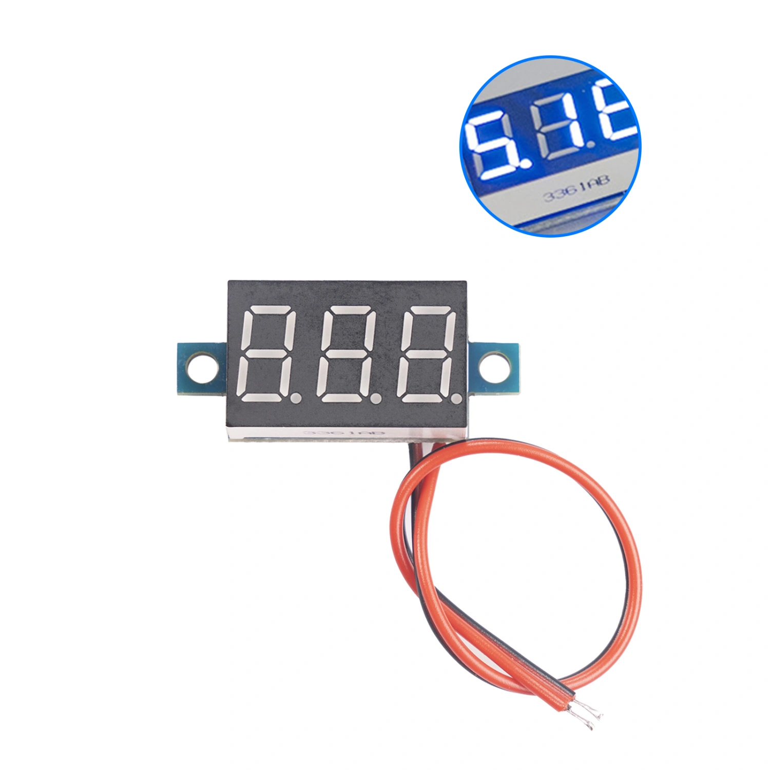 JH_VDCS1-V03 Voltage Meter LED Display High Precision 0.36 Inch DC0-40V Digital Voltmeter Tester Module for Electromobile