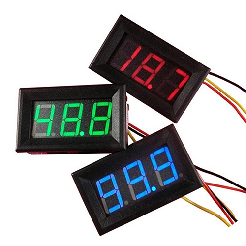 Portable DC 0-30V Voltmeter LED Display Panel Car Motor Digital Voltage Meter