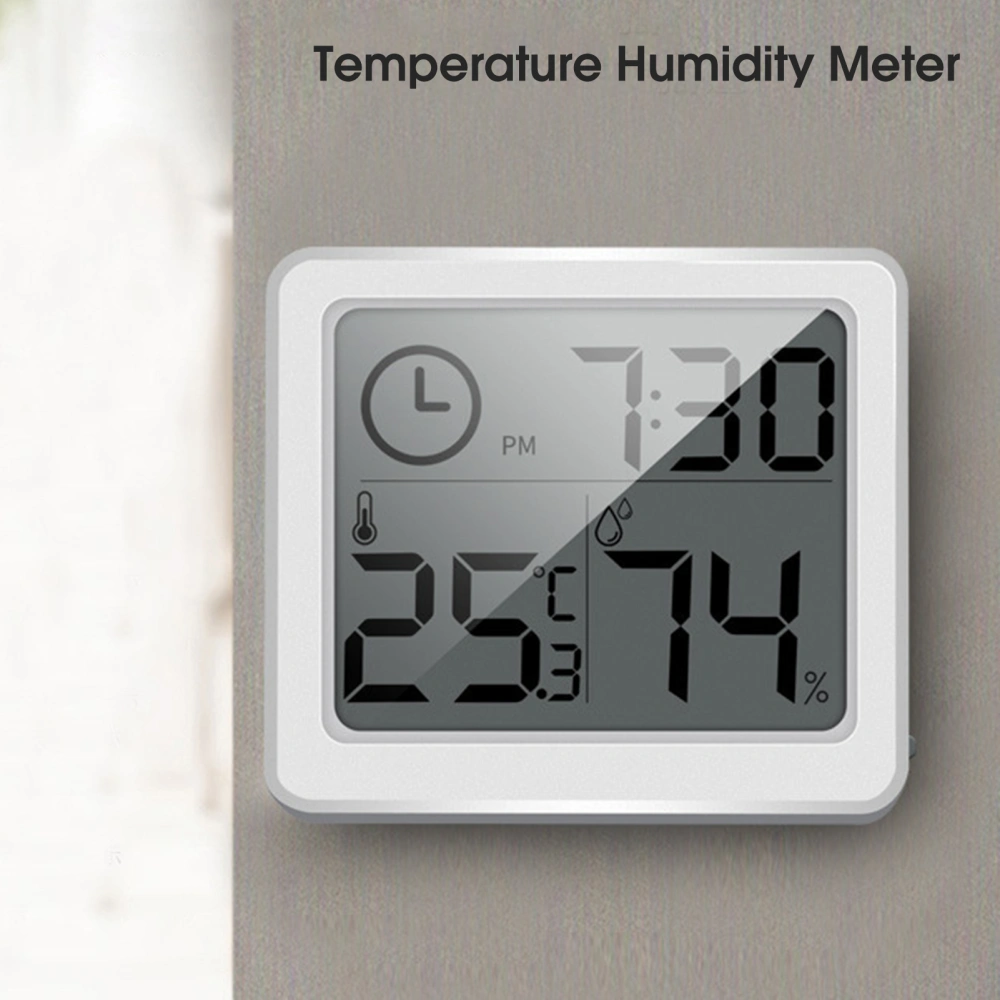 Temperature Humidity Meter Multifunctional High Accuracy LED Screen Digital Indoor Outdoor Thermometer Hygrometer for Home