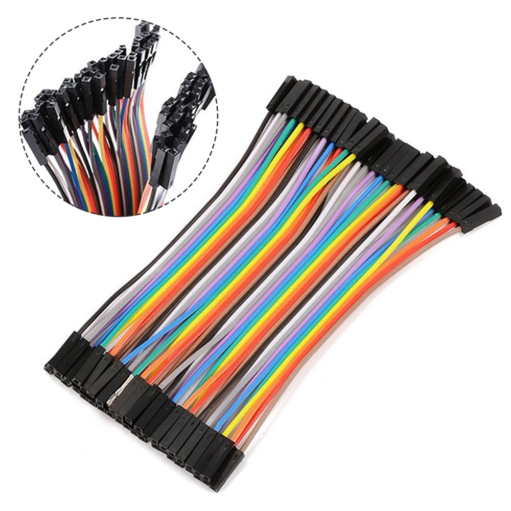 40Pcs Dupont Cable Solderless Stable Transmission Resilient Male to Male Female to Female Male to Female Safe Dupont Wire for Digital Camera