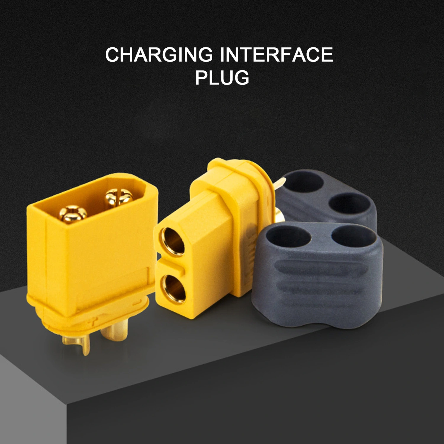 1 Set Connector Power Plug Gold-plated Plug Play XT60H Male Female Airplane Connector Jack DIY Adapter with Sheath for Home