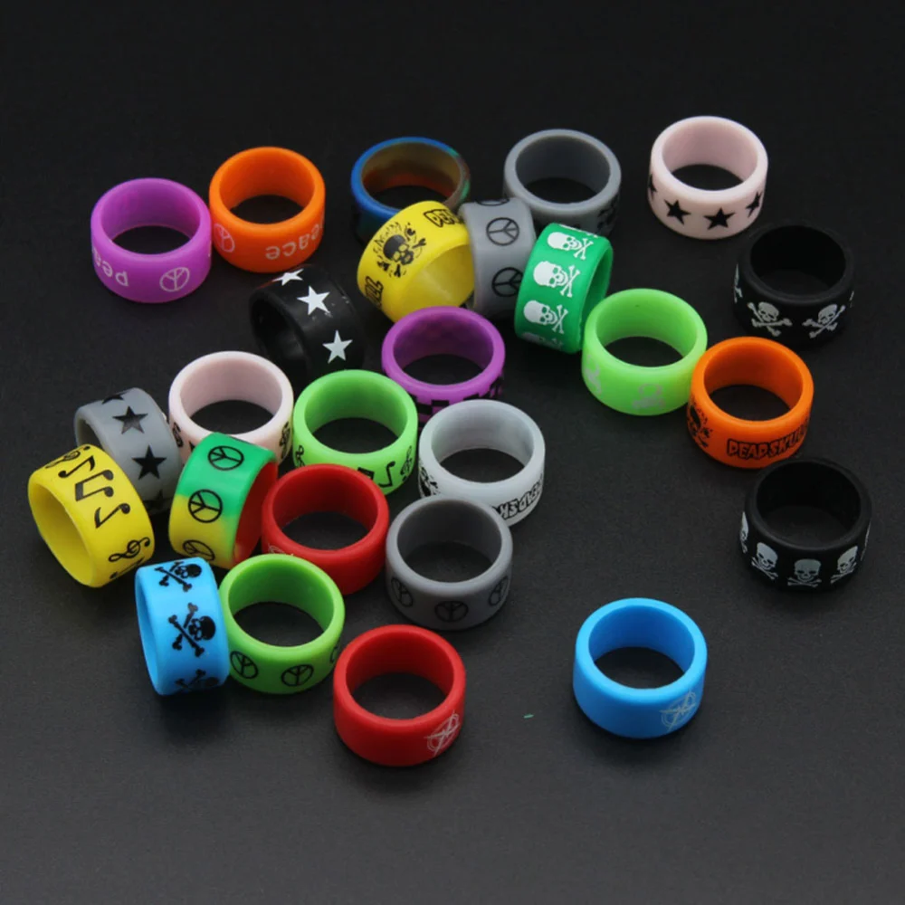 5/10Pcs Universal Silicone Wide Anti-Slip E-Cigarette Protective Band Vape Ring