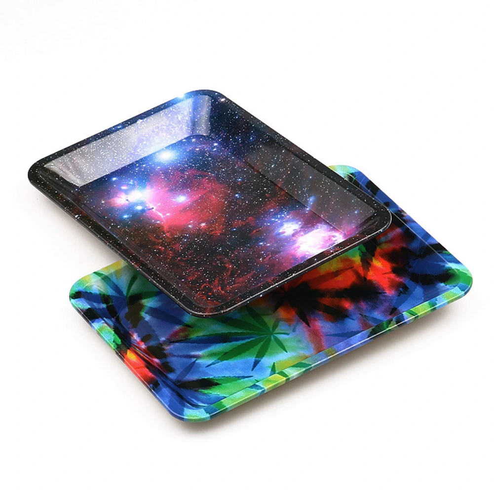 Starry Leaves Cigarette Tobacco Rolling Tray Holder Essential Smoking Accessory