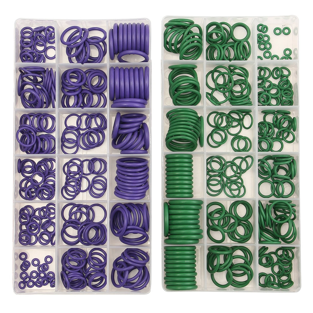 270Pcs 18 Sizes Car Air Conditioning R22/R134a O-Ring Seal Rubber Washer Set