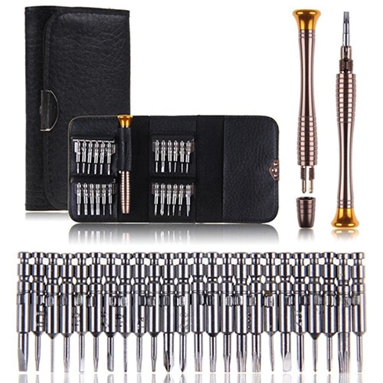 25 in1 Screwdriver Set Opening Repair Tools Kit for iPhone 6 5 Samsung Cellphone PC Watch