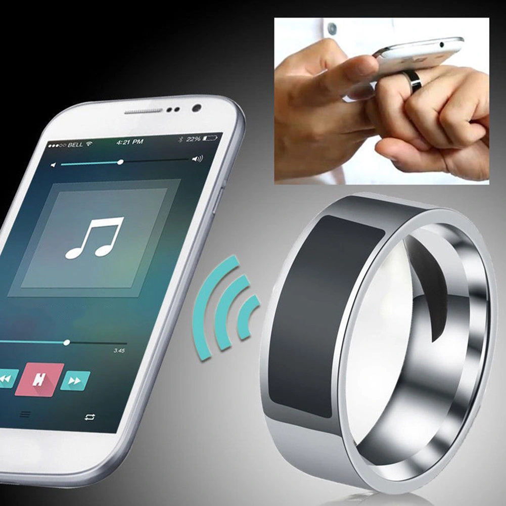 NFC Smart Magic Stainless Steel Wearable Fashion Finger Ring for iOS Android