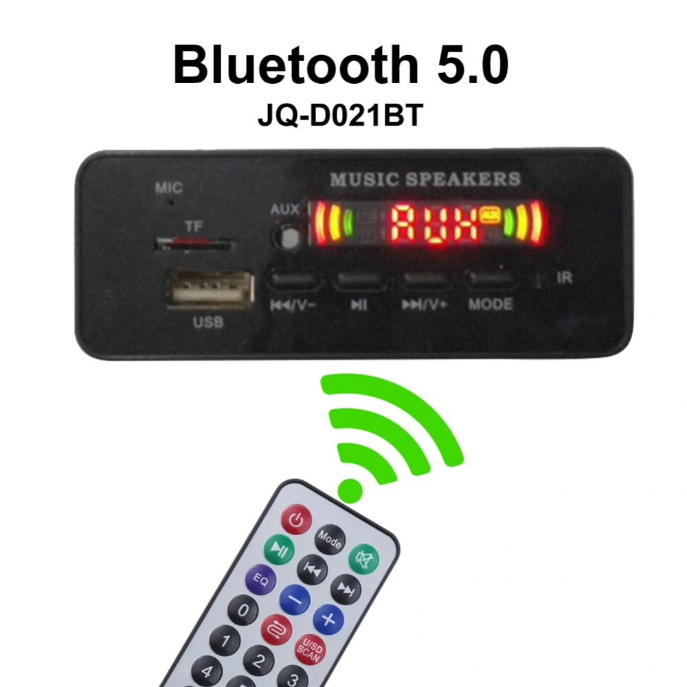 Colored Screen TF Card Hands-free Call Car Bluetooth-compatible Decoder MP3 Player Speaker