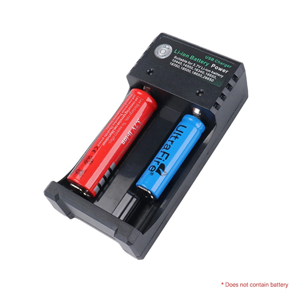 Dual Slot 3.7V 14500 26650 16650 18650 Li-ion Battery Charger with LED Indicator