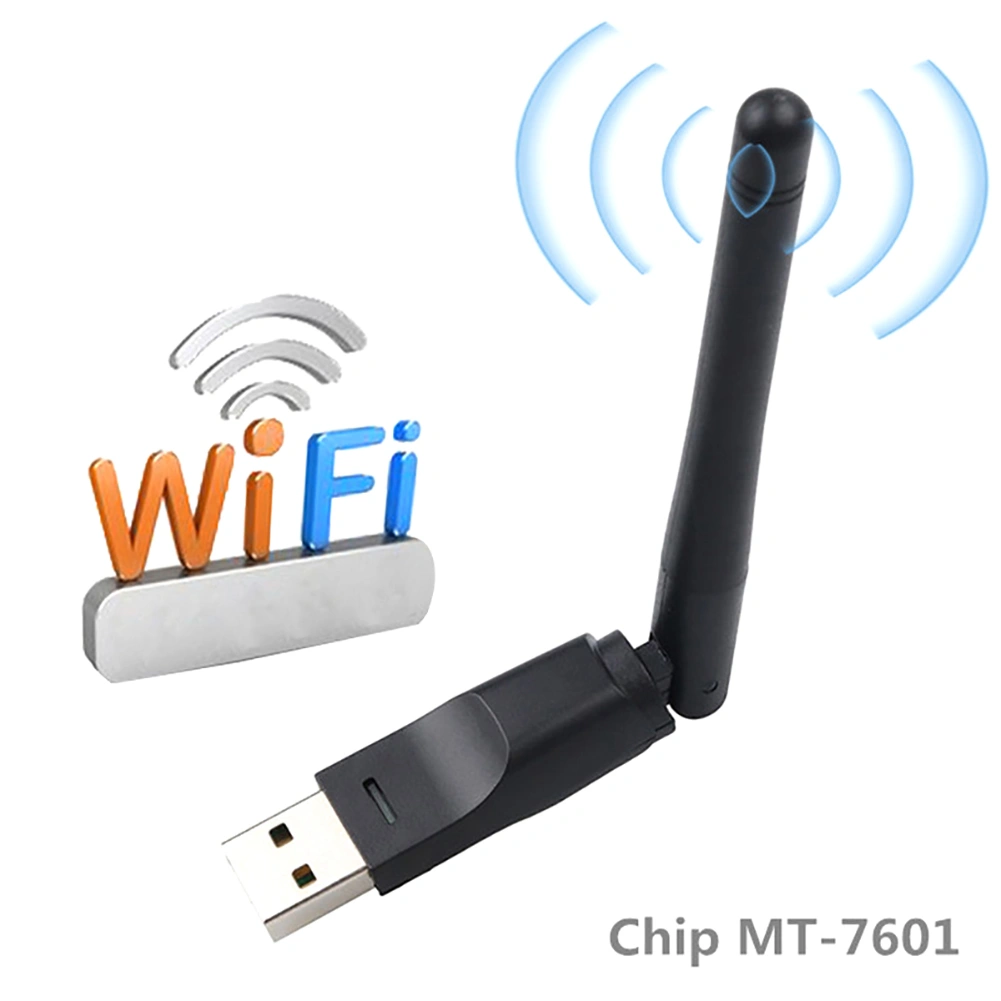 MT7601 150Mbps Wireless WiFi Router USB Network Card Adapter with 2dB Antenna