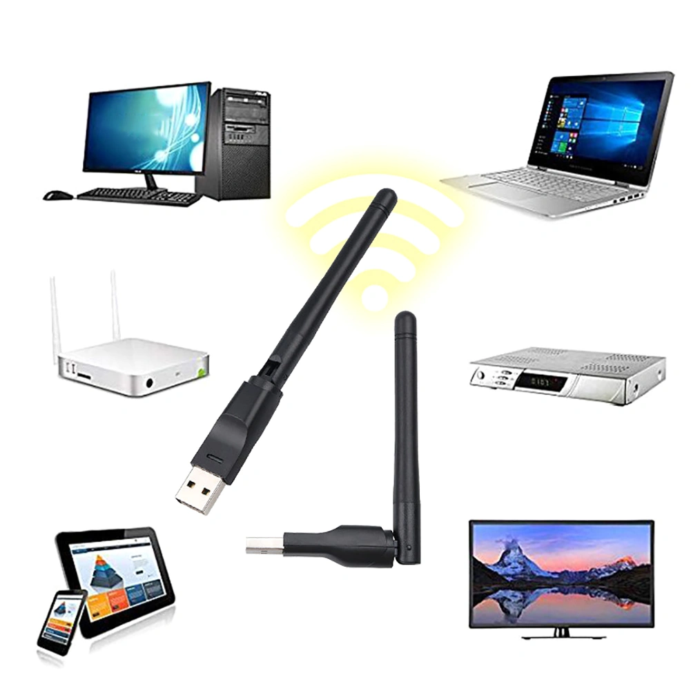 MT7601 150Mbps Wireless WiFi Router USB Network Card Adapter with 2dB Antenna