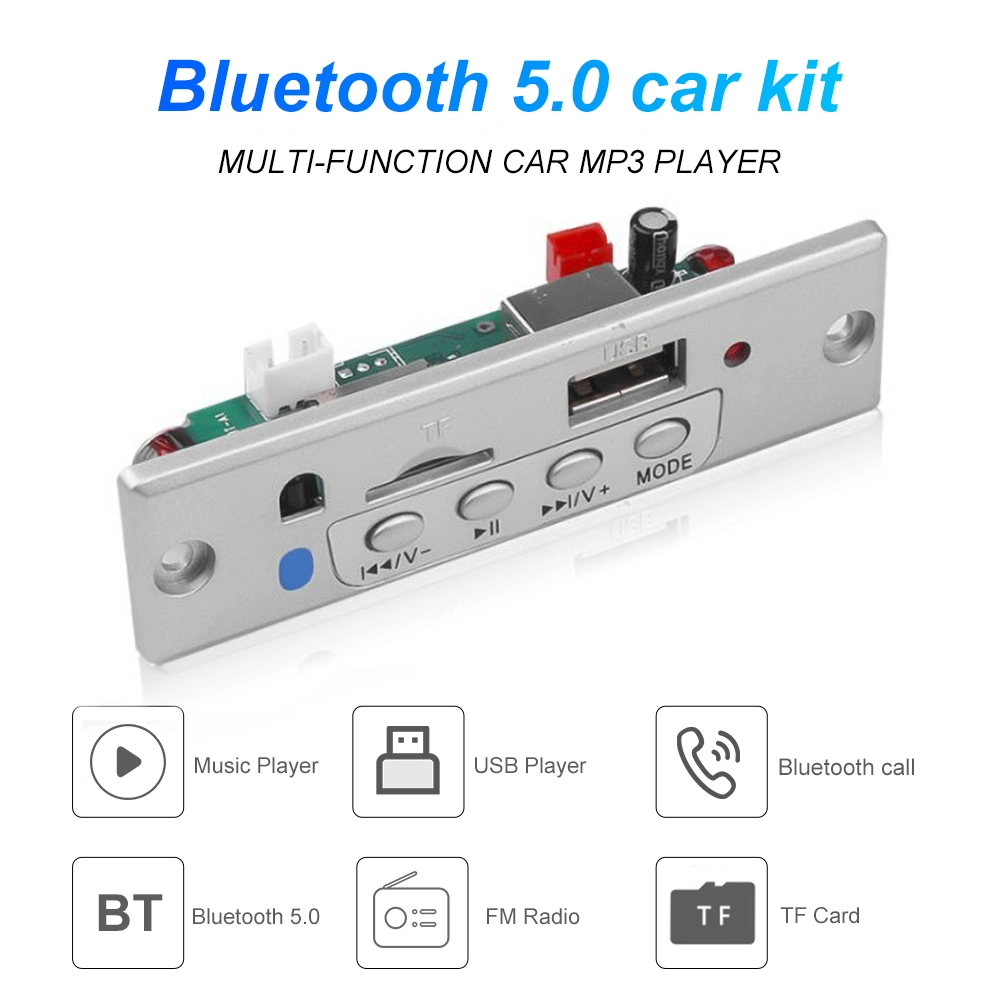 Bluetooth 5.0 Remote Control MP3 Music Player FM Radio Audio Decoding Module