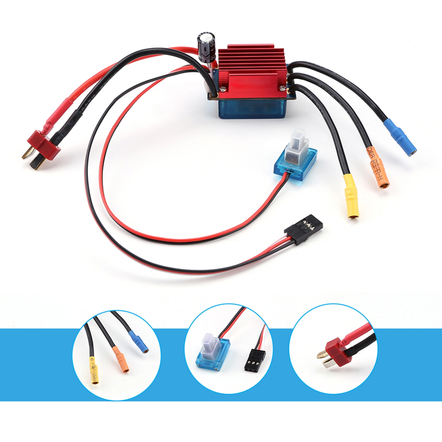 Waterproof Running 35A Brushless ESC Electric Speed Control for 1/14 1/16 RC Car