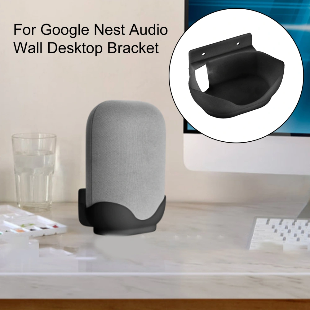 Speaker Bracket Wall-mounted Built-in Cable Manager Mini Sound Box Support Stand Holder for Google Nest Audio