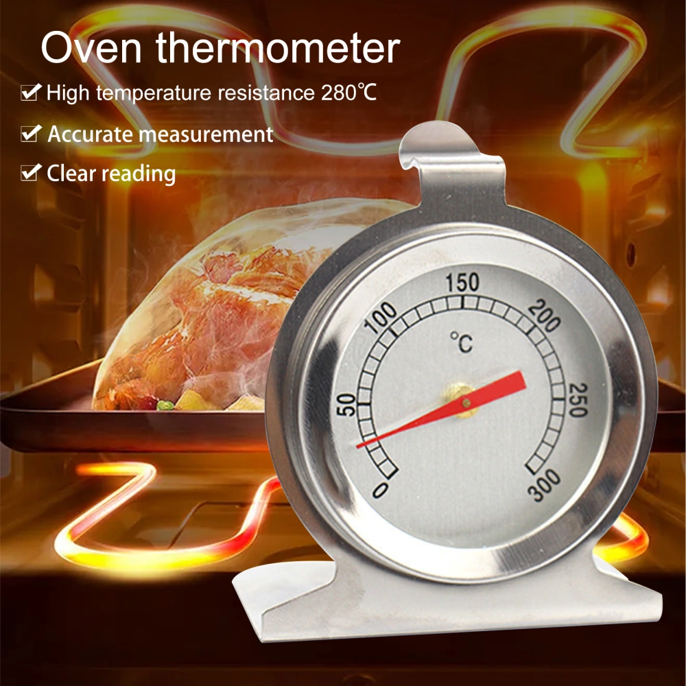 BBQ Thermometer Gauge Easy Reading Long Durability Stainless Steel Quick Response Grill Temperature Gauge for Smoker