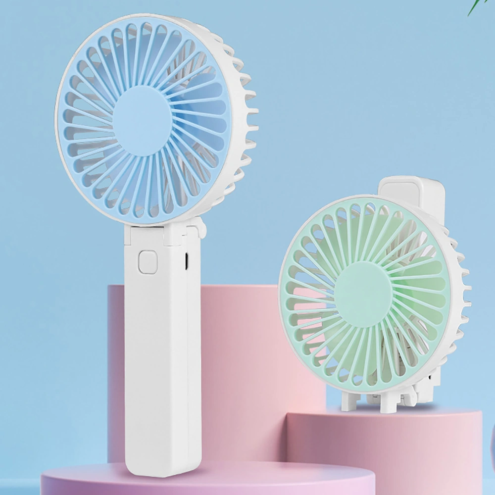 Portable Fan Natural Wind Mute Foldable Storage Mini 3 Gears Handheld USB Charging Fan for Desk