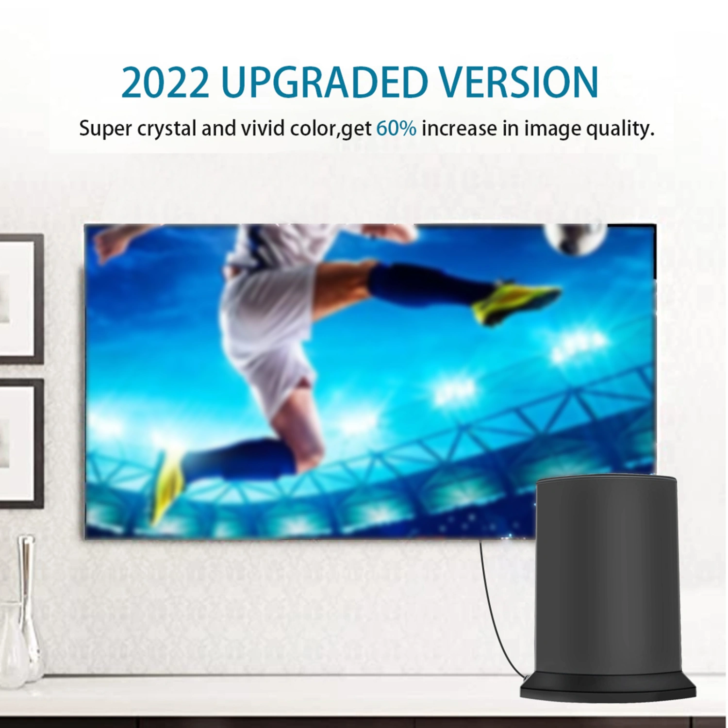 TV Antenna 1080P HD-compatible 25dB High Gain Signal Booster Indoor Outdoor Digital TV Antenna Home Supply