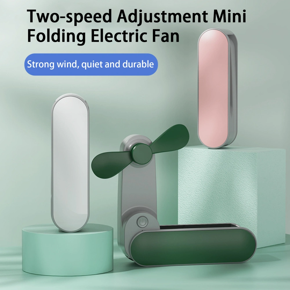 Cooling Fan Low Noise Two-speed Adjustment Mini Folding Easy to Carry Pocket Fan Dorm Supply