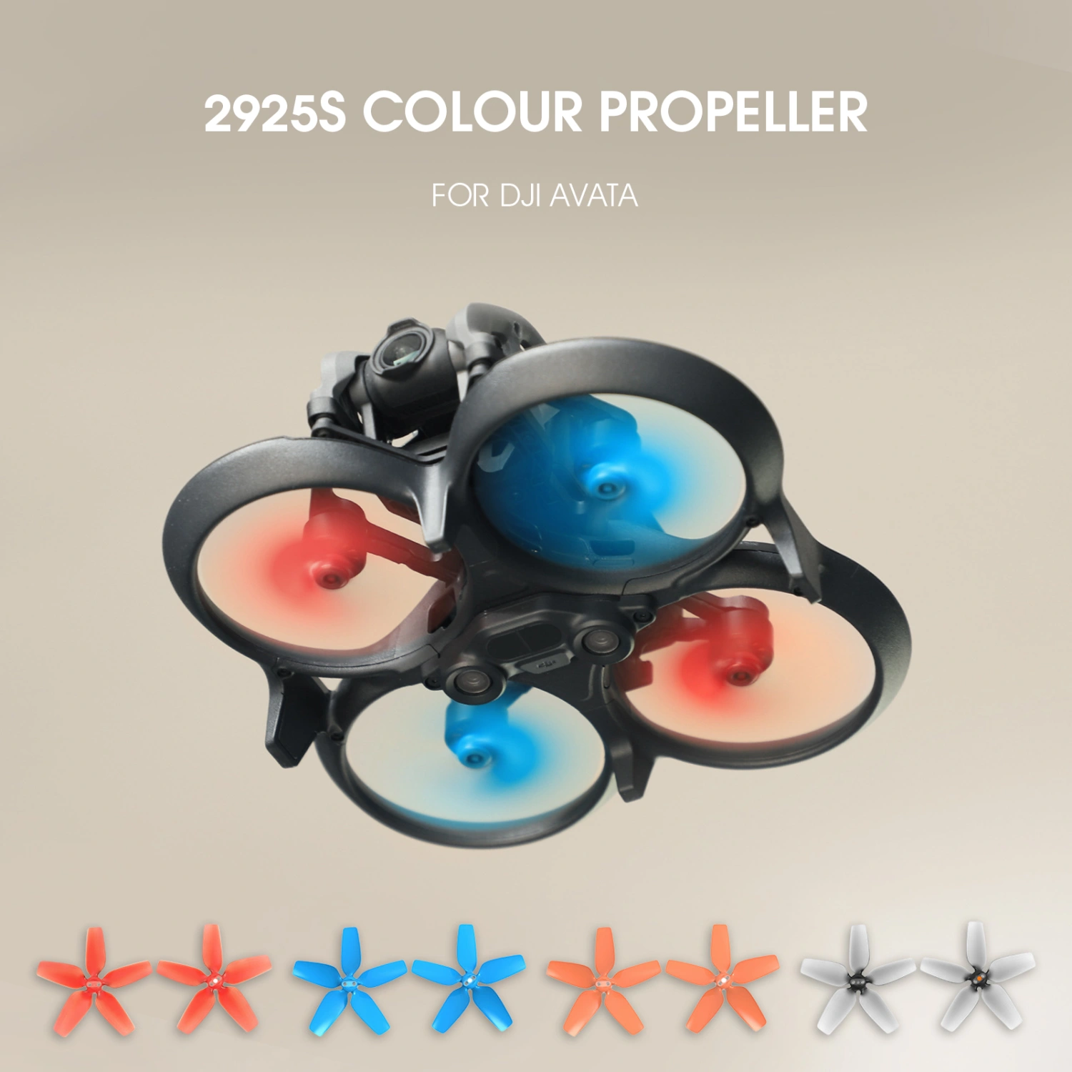 2 Pair Drone Propeller Ultra Light Provide Powerful Thrust Spare Parts Drone Props Blade Replacement for DJI Avata