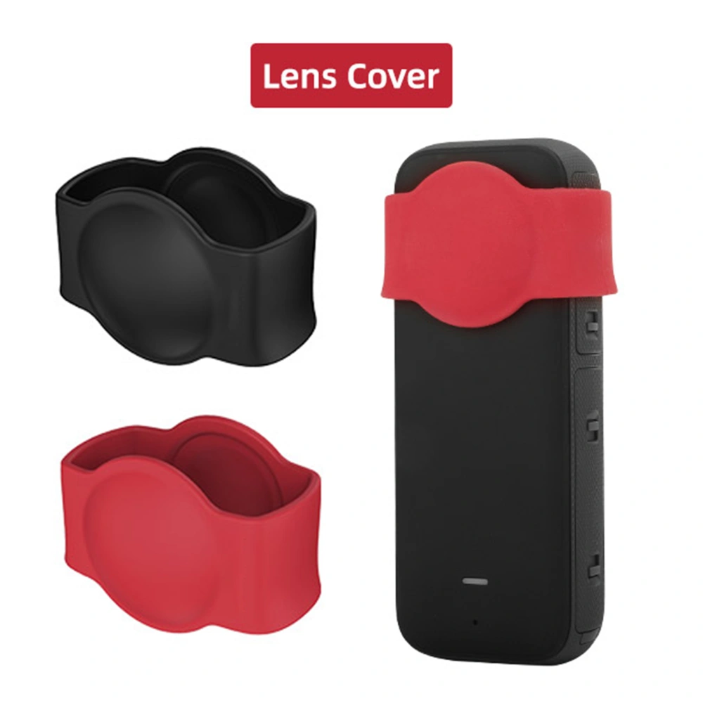 Lens Protector Shock-proof Anti-drop Anti-scratch Soft Silicone Action Camera Lens Protective Case for Insta360 X3