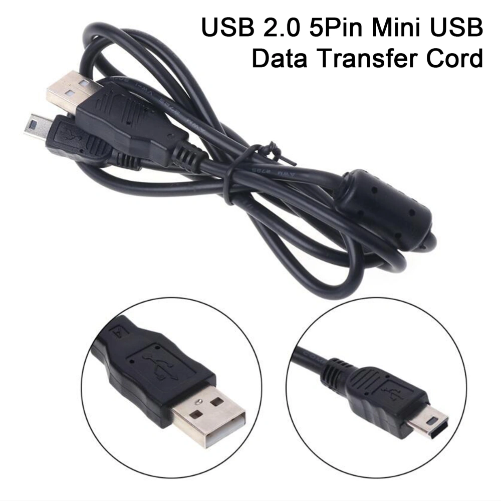 150cm Camera USB Cable Bendable High Sensitivity USB 2.0 5Pin Mini USB Cable USB Data/File IFC-400PCU Transfer Cable Cord for Canon