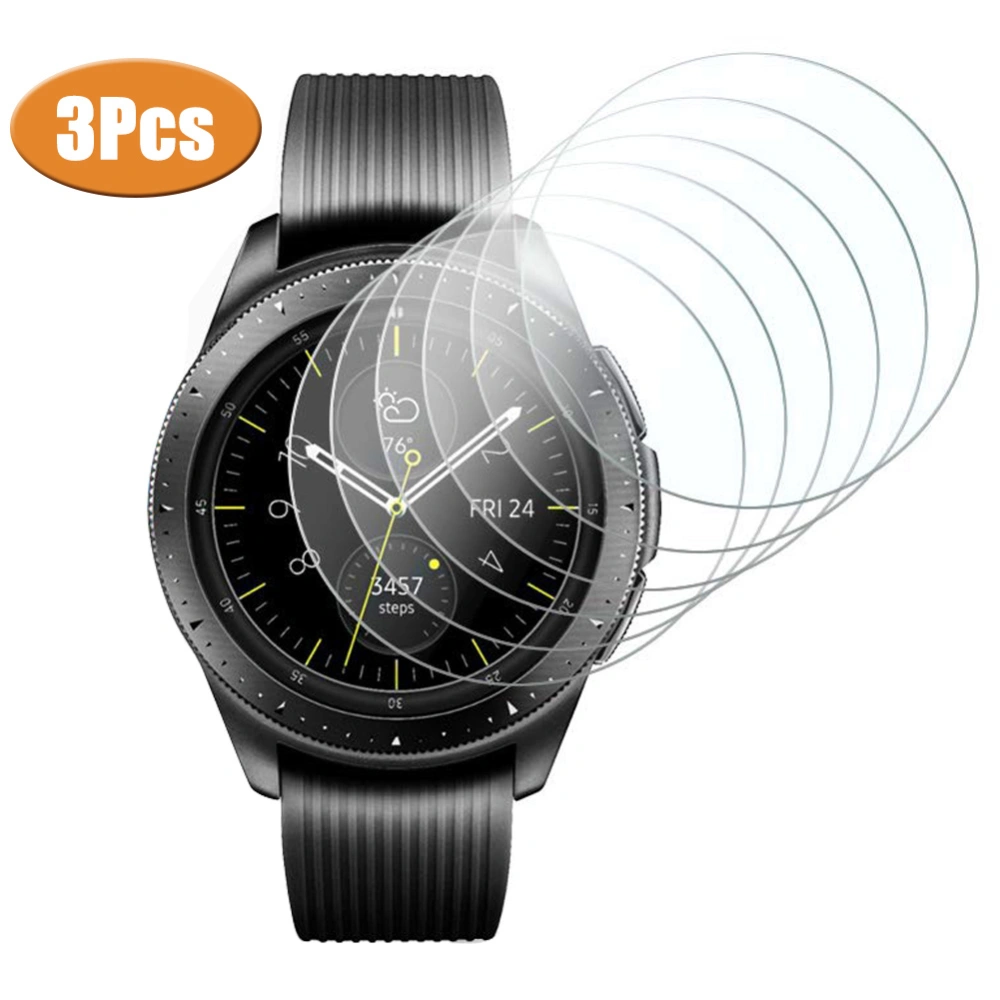 3Pcs High Clarity Protective Film Cover for Sam-sung Galaxy Watch 42/46mm Gear Sport S2 S3