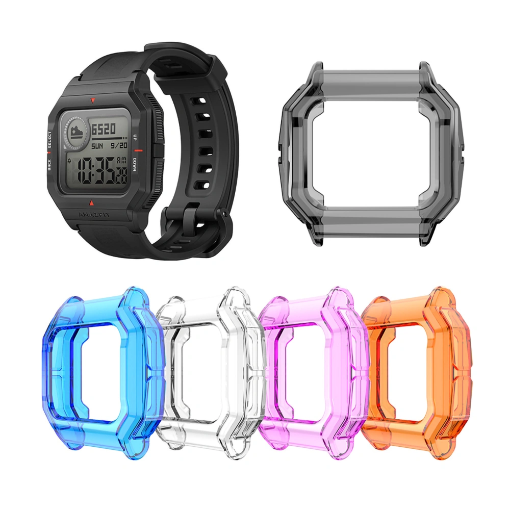 Protective Case Shockproof Clear TPU Watch Cover Smart Bracelet Frame Shell for Amazfit Neo