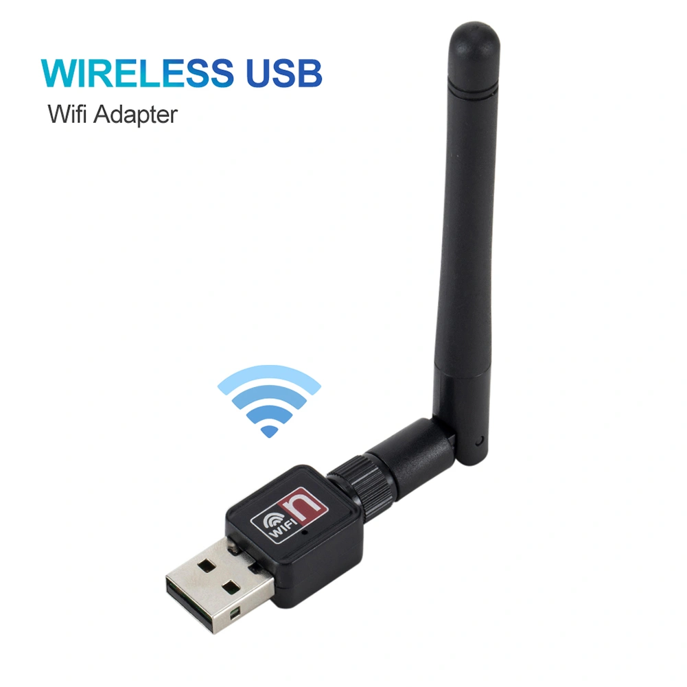 150Mbps Mini USB WiFi Adapter Dongle Receiver Wireless Network Card 2dB Antenna