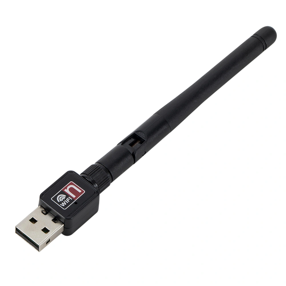 150Mbps Mini USB WiFi Adapter Dongle Receiver Wireless Network Card 2dB Antenna