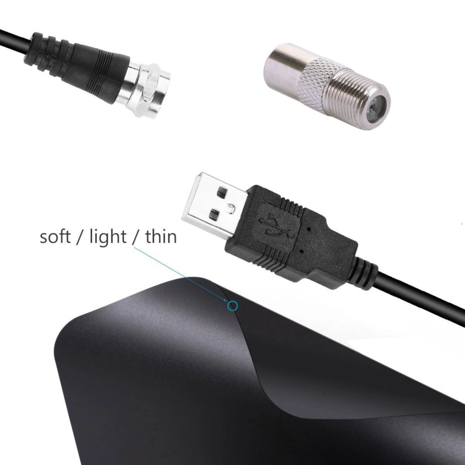 Indoor Outdoor Digital HDTV DTMB TV Antenna Signal Receiver Booster Amplifier