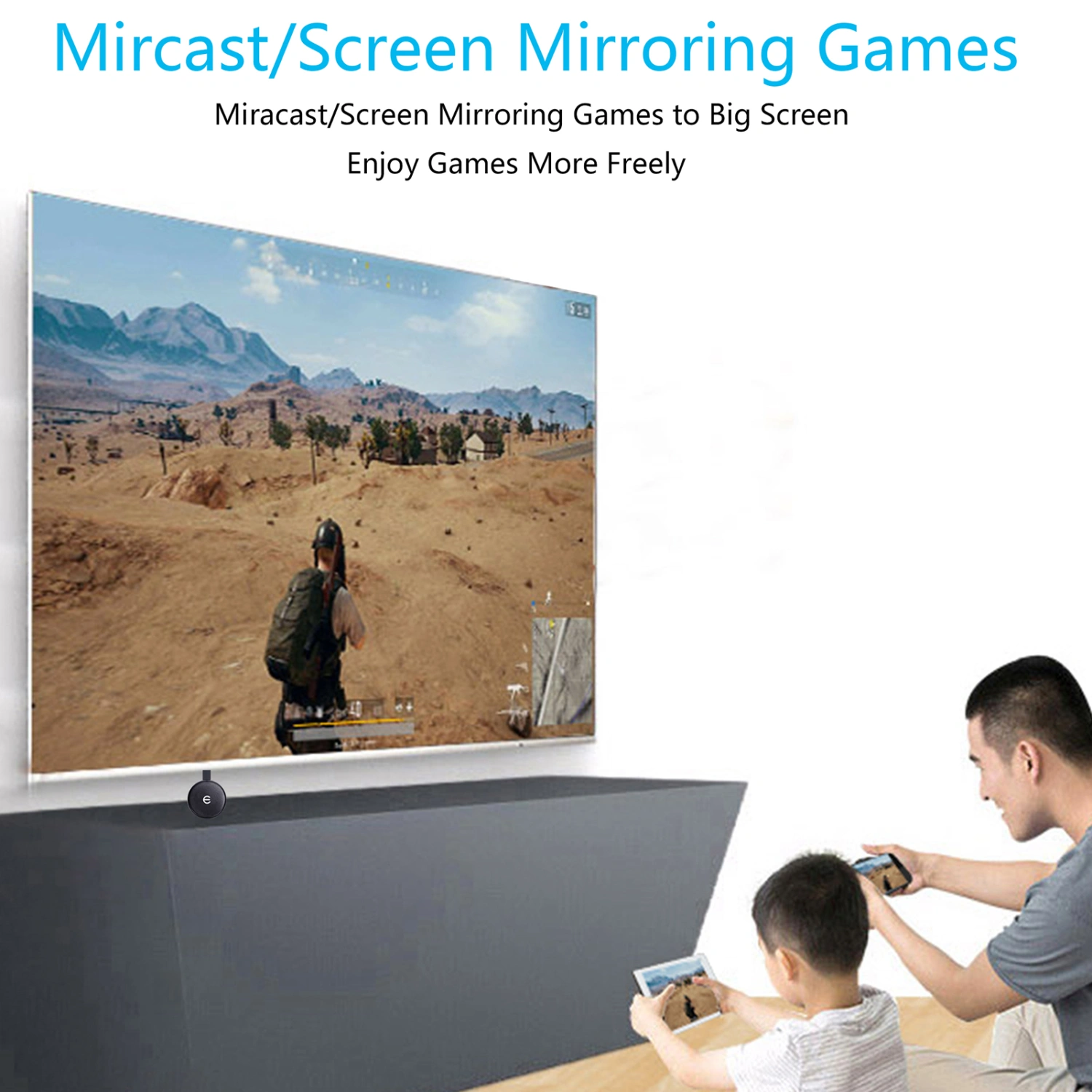 C13 Media Streamer Wireless Driver Free ABS 1080P Fast Speed WiFi Display Dongle Video Accessories