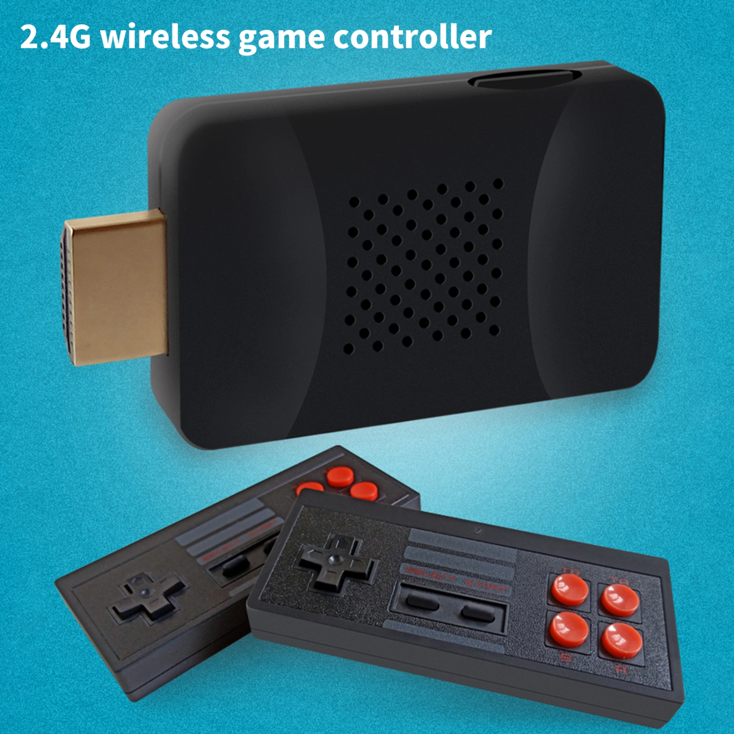 1 Set Retro Game Console Multiple Games HD-compatible 8-bit High Sensitivity Plug And Play Wireless Game Control Video Game Console for Home