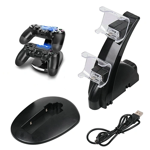 Fast Charger Dock Dual USB Charging Stand for Sony PlayStation PS4 Controller