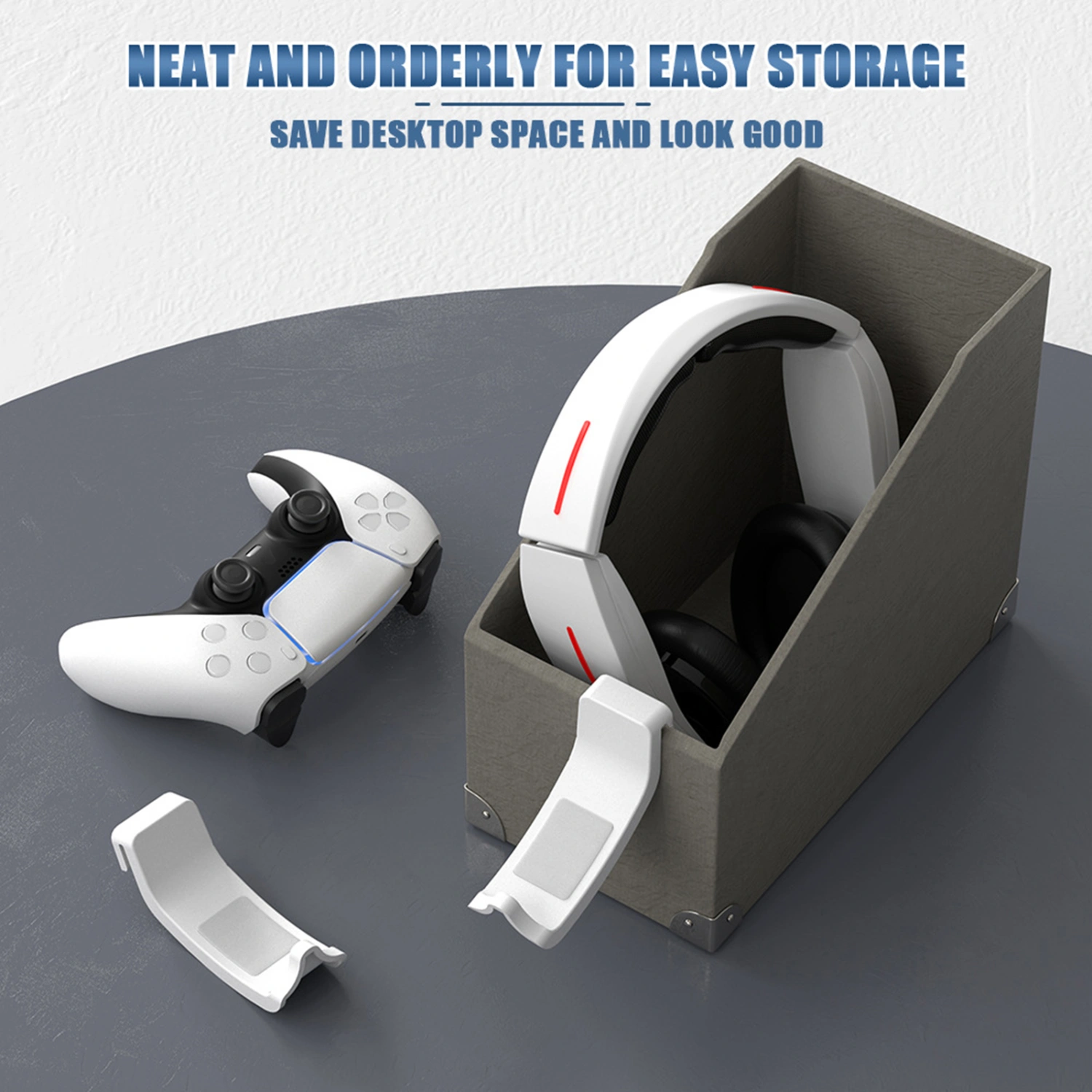 Game Handle Hanger Detachable Anti-slip Headphone Controller Hook Holder Storage Rack Game Accessories for PS5 Console 