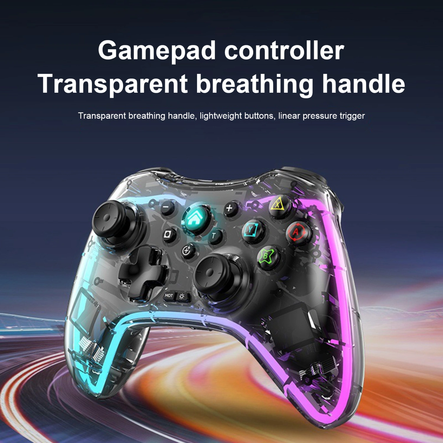 1 Set PC Controller Linear Pressure Trigger Keys Joystick Entertainment ABS Video Games Phone External Gaming Controller for PC/PS/SWITCH
