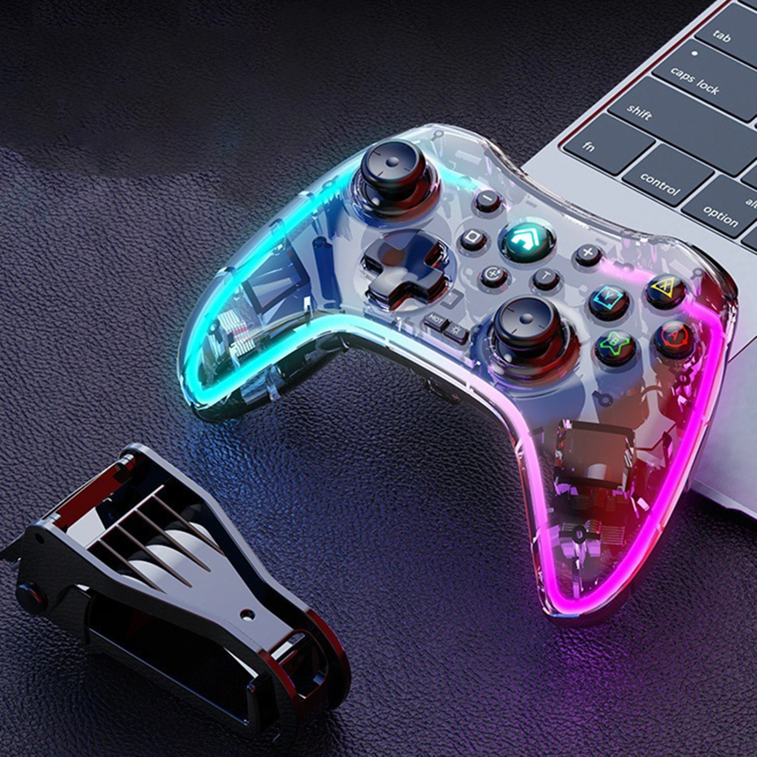 1 Set PC Controller Linear Pressure Trigger Keys Joystick Entertainment ABS Video Games Phone External Gaming Controller for PC/PS/SWITCH