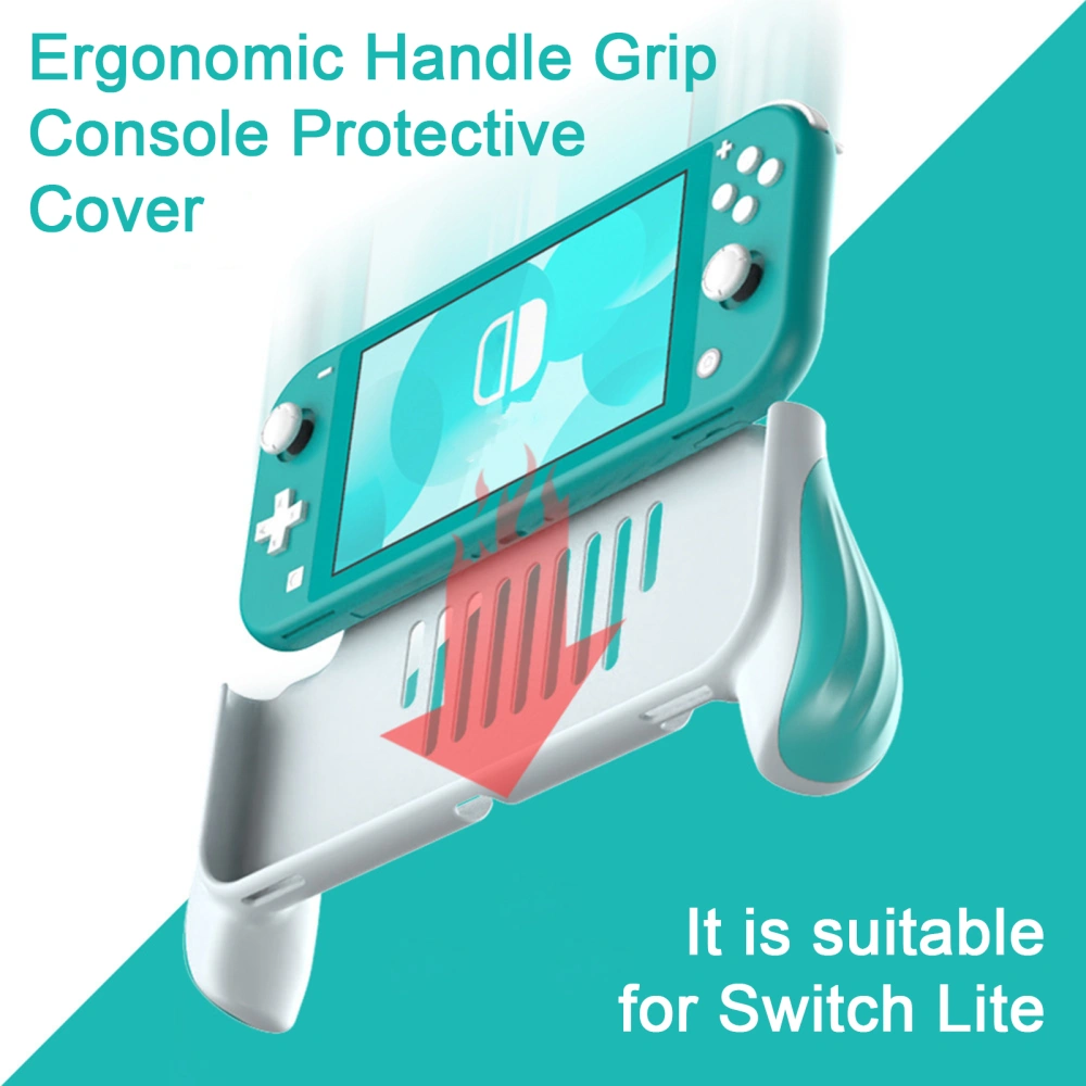 Game Console Cover Easy Installation Scratch-proof Shock Absorption Ergonomic Handle Grip Console Protective Cover for Switch Lite