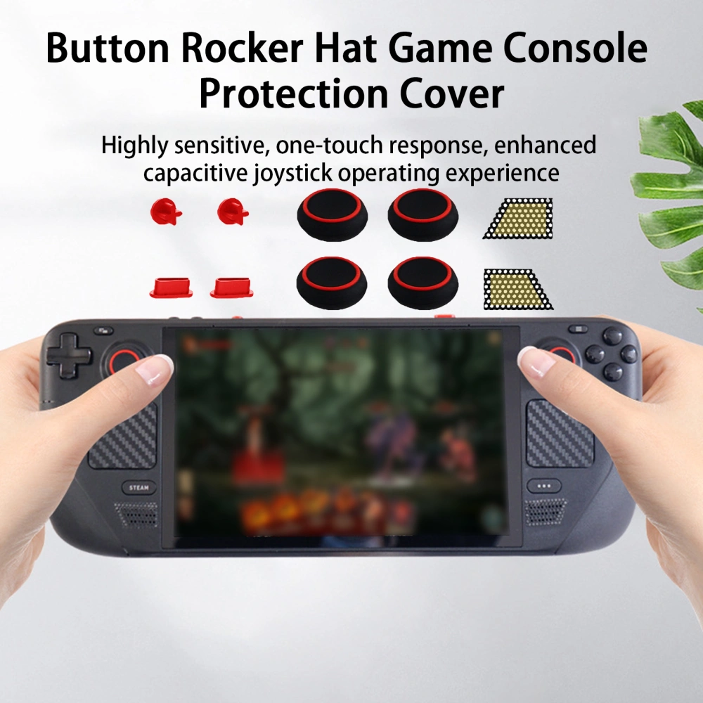 1 Set Game Console Dust Plug Easy Installation Good Ventilation Scratch-resistant Wear-resistant Dustproof Protection Anti-Scratch Protective Case Host Protection Set for Steam Deck