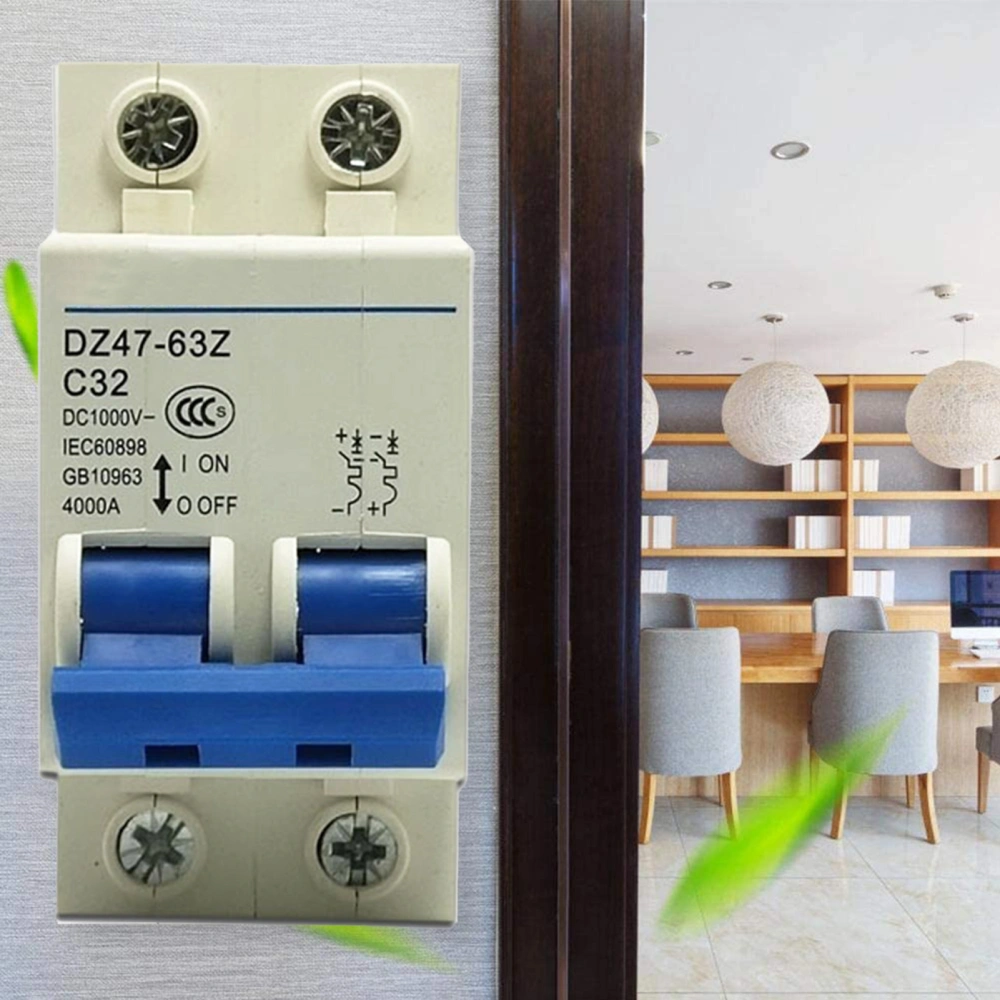 10/16/20/32/40/50/63A DZ47-63Z-2P Miniature Circuit Breaker Fire-proof Overload Protection C45 Air Switch for Household Decoration