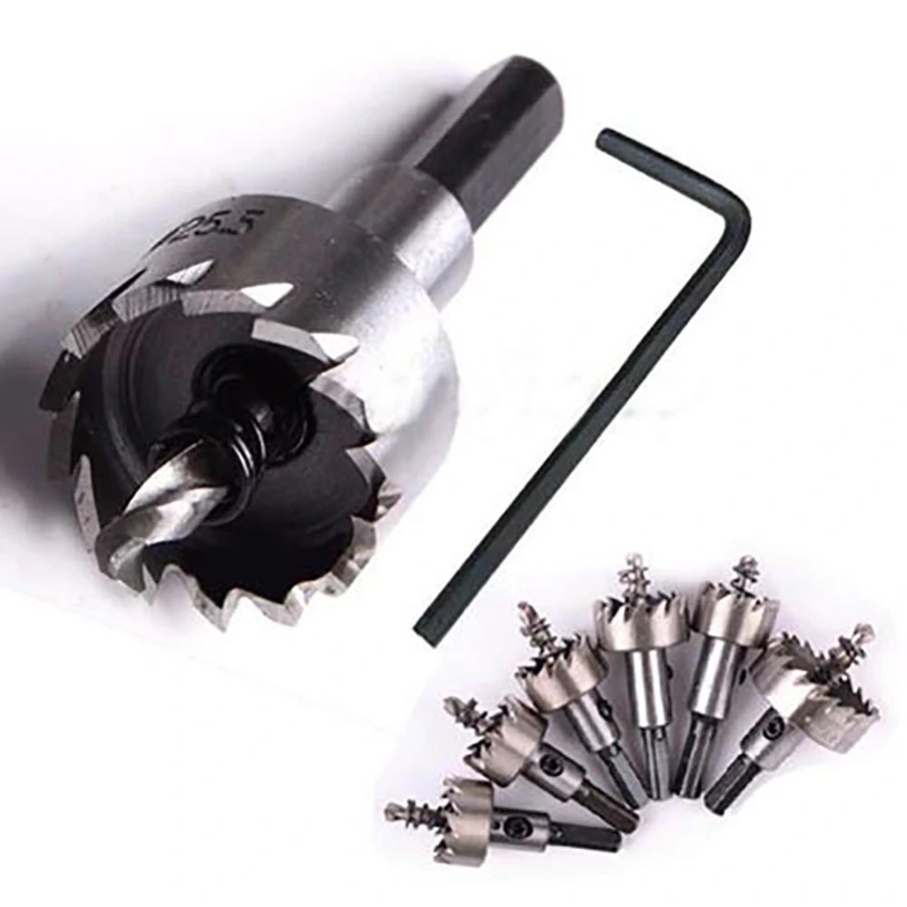 16-50mm Carbide Tip Tipped Drill Bit Set Metal Wood Alloy Cutter Hole Saw Tool