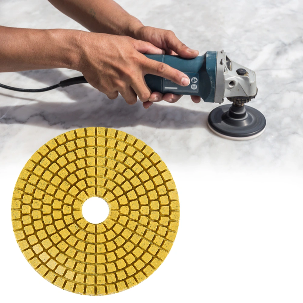 4 Inch Round Fast Polishing Diamond High Hardness Grinding Disc Polishing Pads for Marble