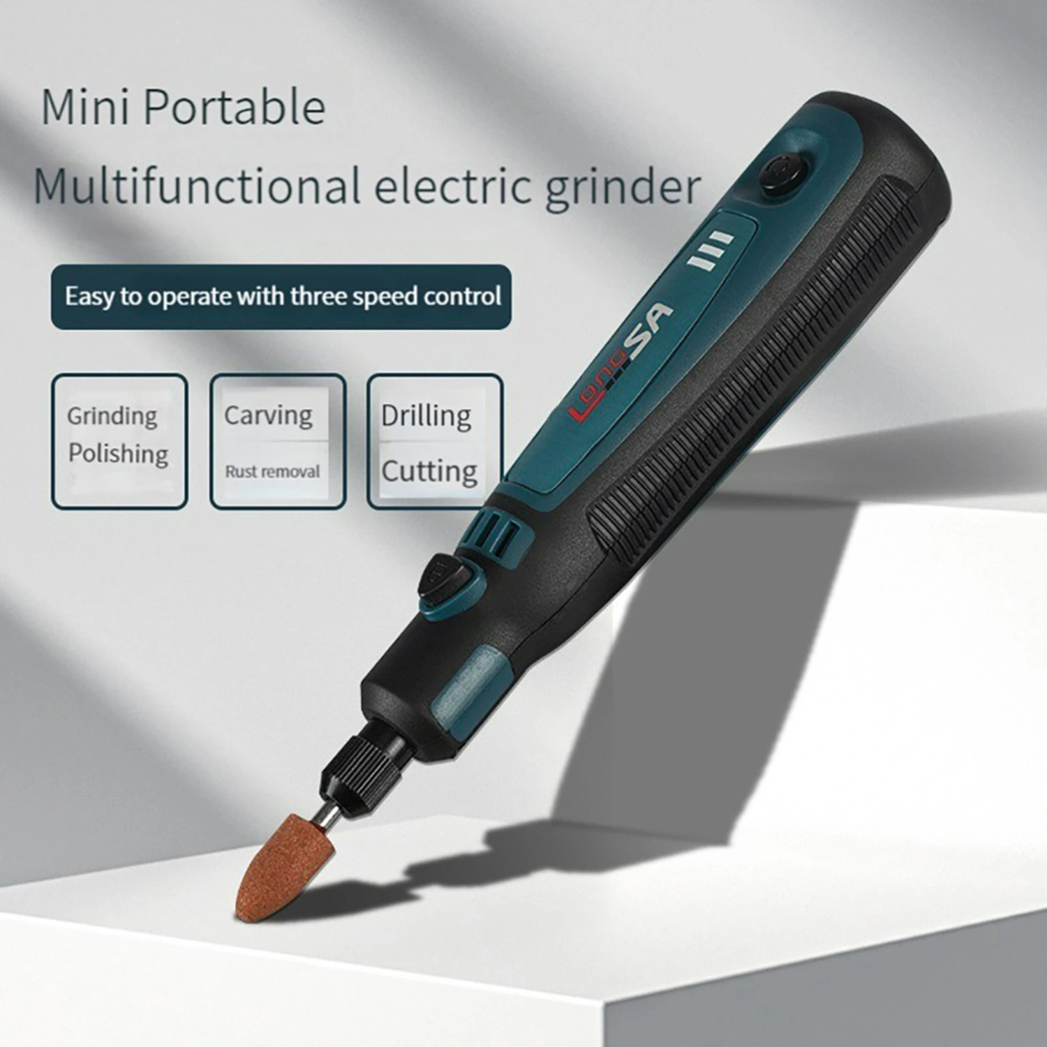 1 Set Electric Grinder Rechargeable 3 Gear Micro Rotary Tool Jade Carving Wireless Grinder Engraver Pen for Workshop