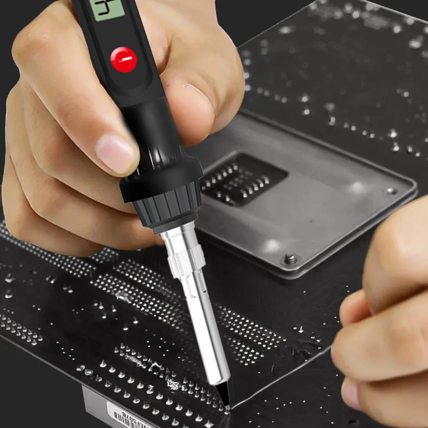 110/220 V Electric Soldering Iron Adjustable Temperature Repair Welding Solder Rework Station Heat Pencil Tips Tool for Workshop