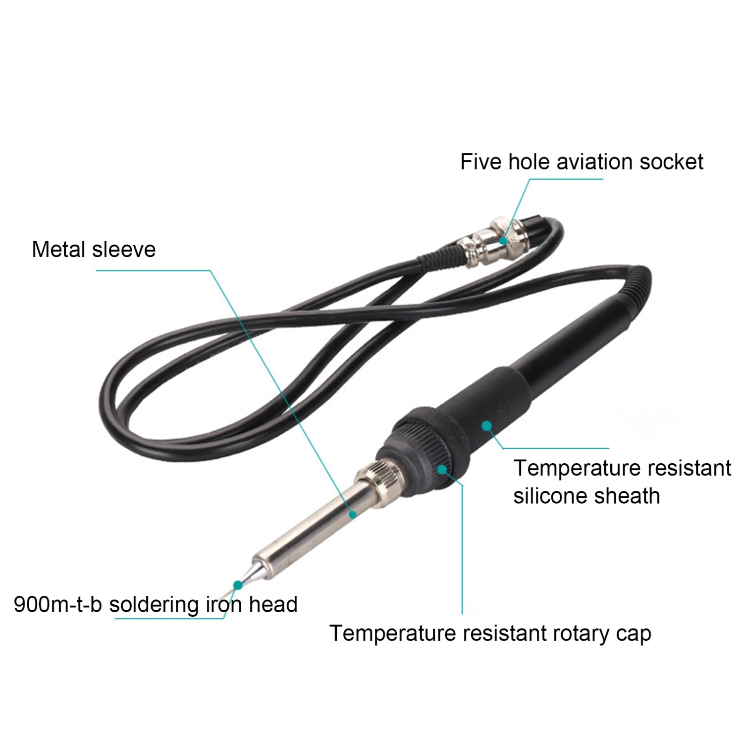 Constant Temperature Soldering Iron Welding Station Handle for 936A/952B/968D