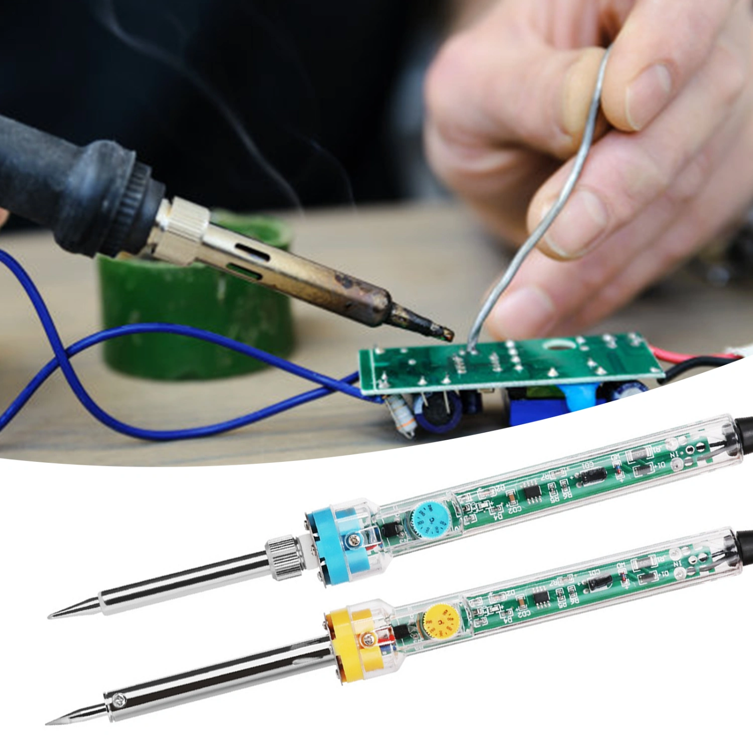 907/905 High Efficiency Electric Solder Iron Ceramic Heating Core Stable Performance CN Plug Soldering Iron Pen for Electronic Circuit Repair