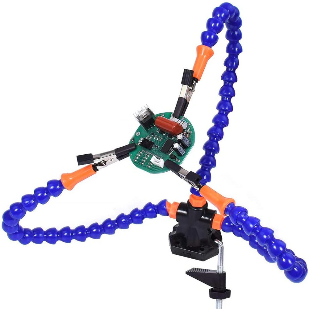 Three-jaw Multifunction Soldering Station Tabletop DIY Welding Clamp Repair Tool