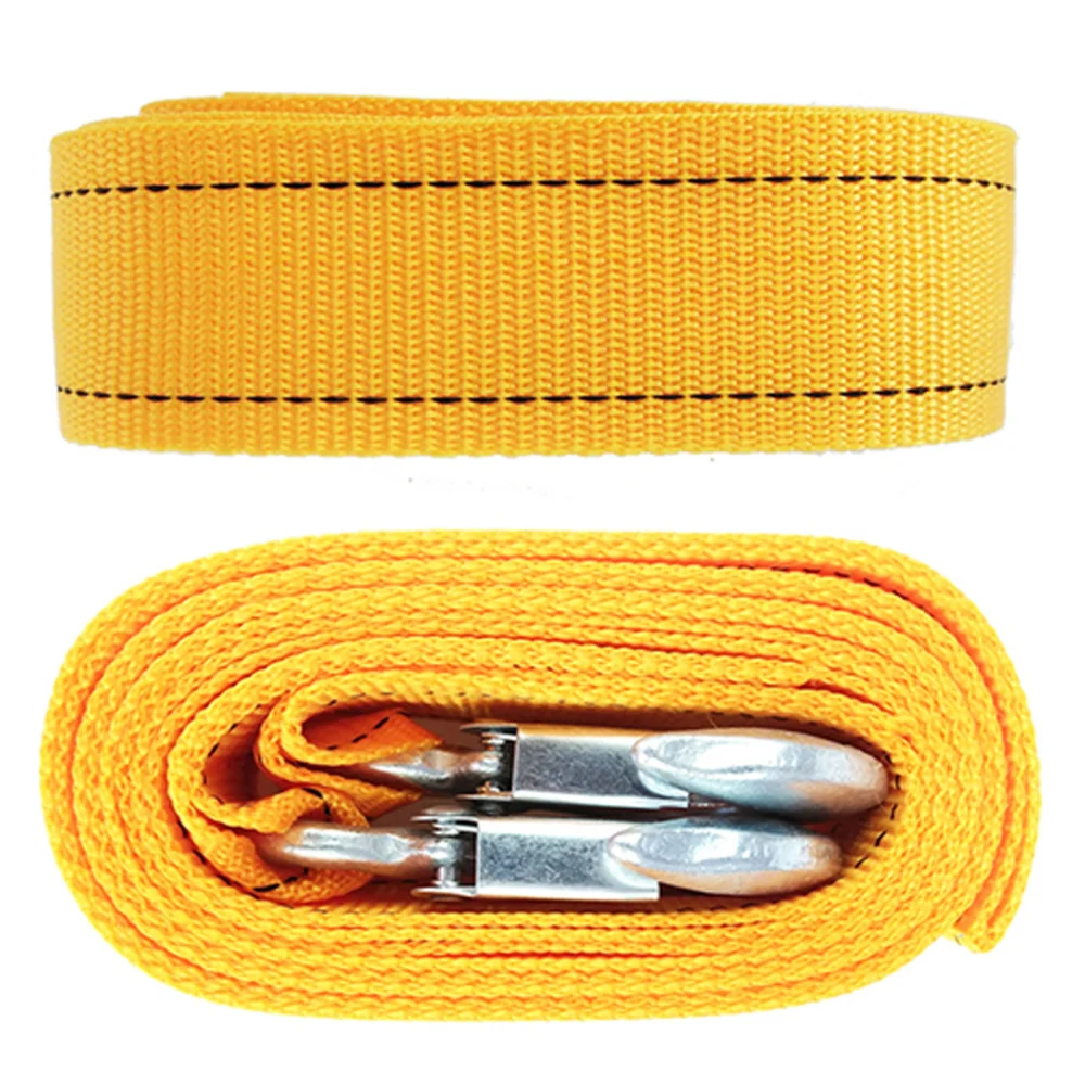 400cm 3 Tons High Strength Car Towing Rope with Hook Auto Emergency Accessory