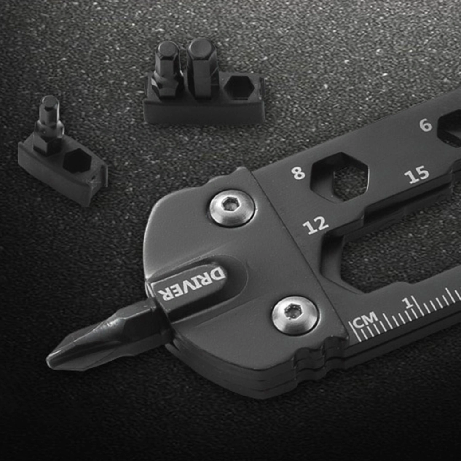 16 in 1 Portable Screwdriver Wrench Ruler Multi-function Bicycle Repair Tool